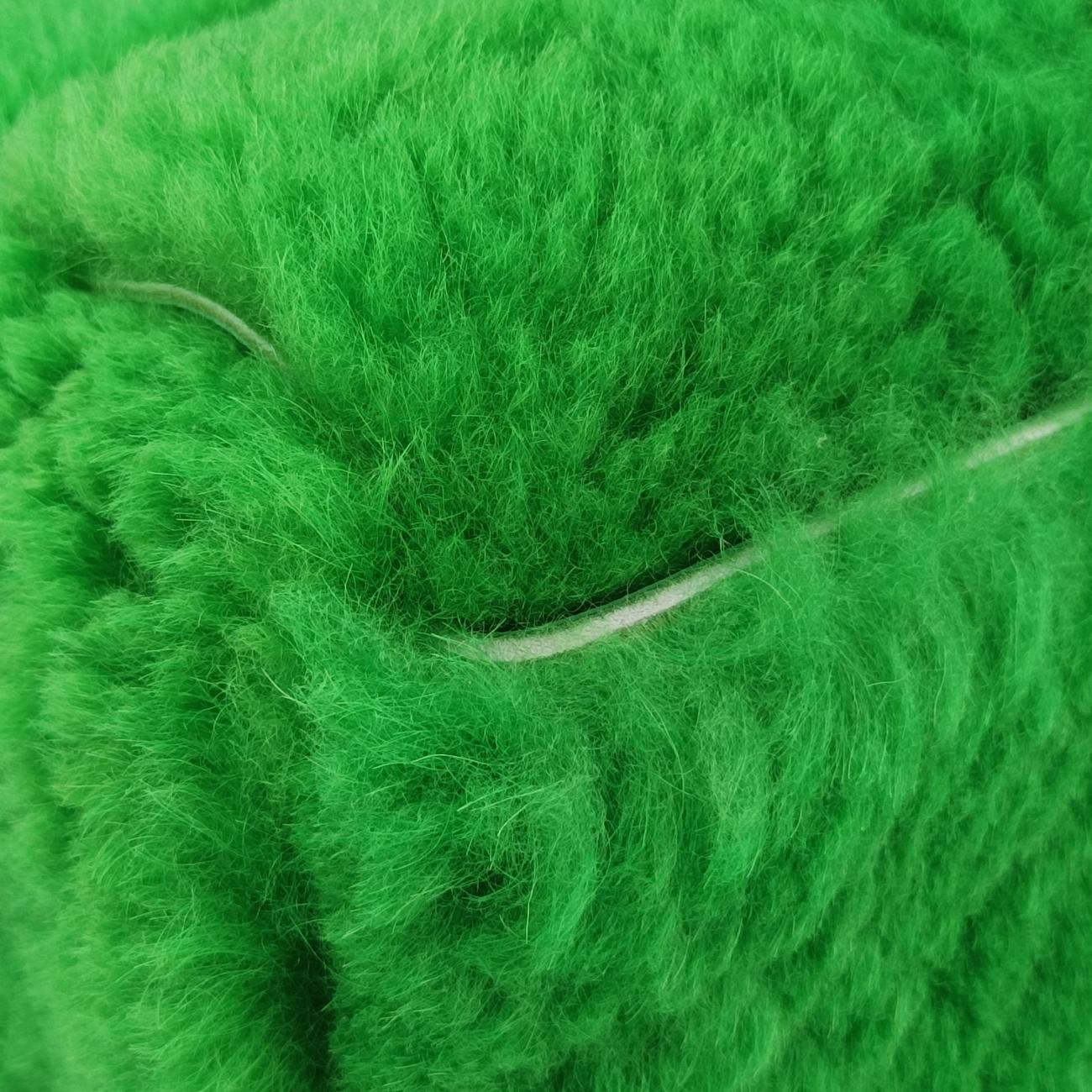 Pre-owned Bottega Veneta Sac Cabas Arco Green Lambswool  handbag | stylenewstar