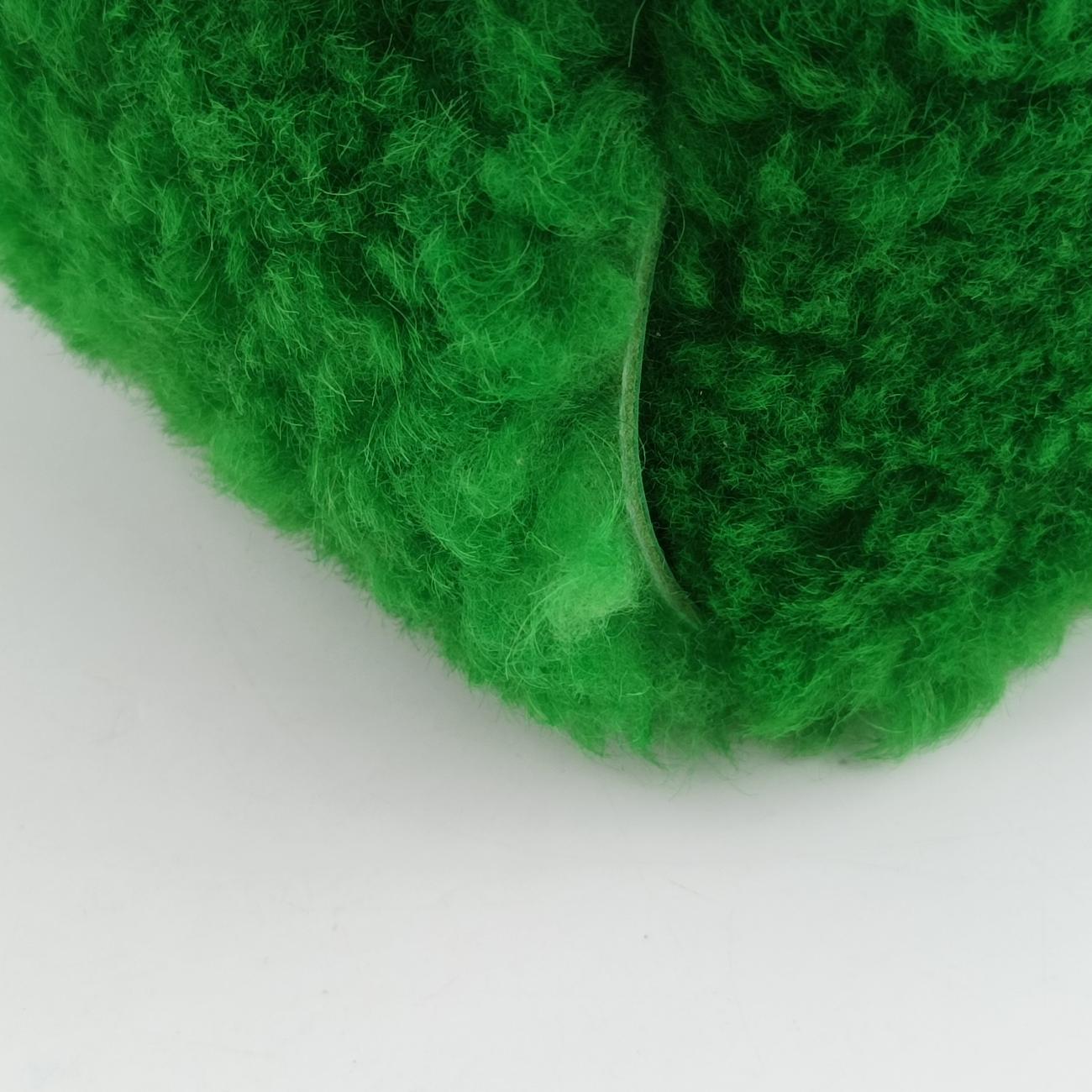 Pre-owned Bottega Veneta Sac Cabas Arco Green Lambswool  handbag | stylenewstar