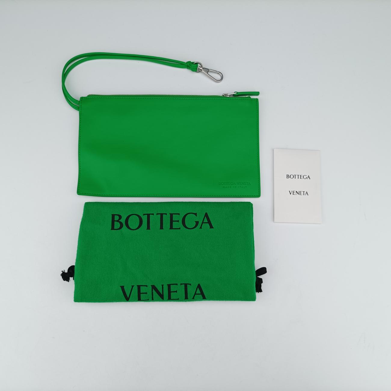 Pre-owned Bottega Veneta Sac Cabas Arco Green Lambswool  handbag | stylenewstar