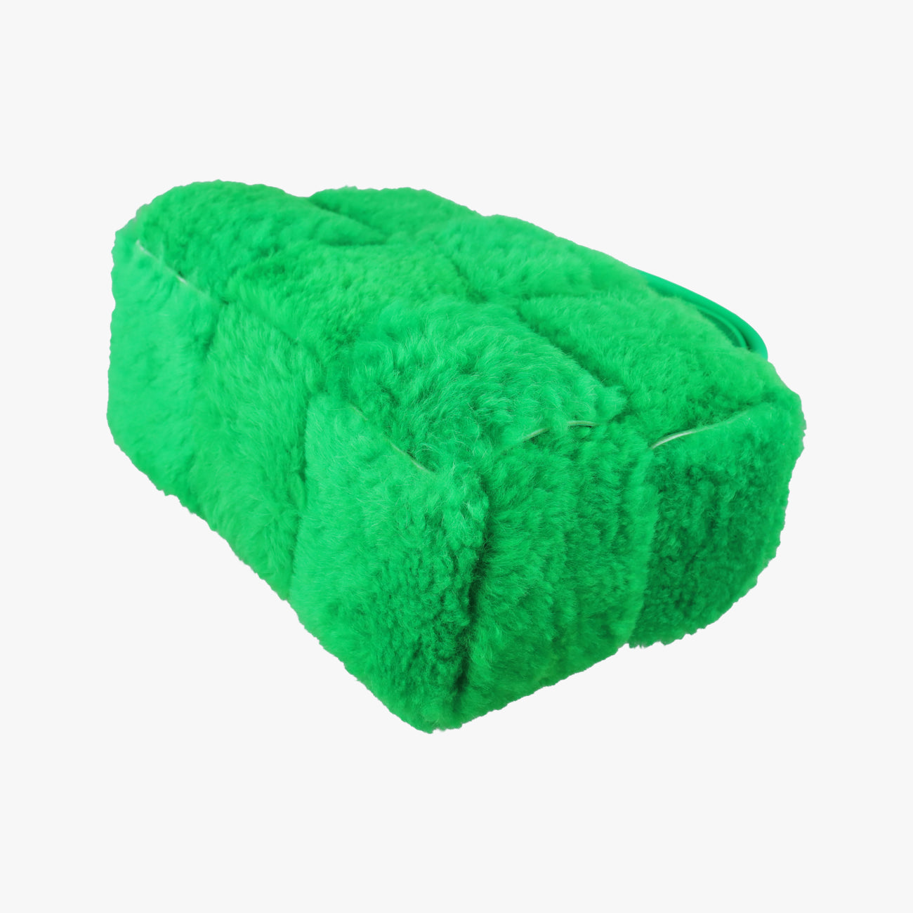 Pre-owned Bottega Veneta Sac Cabas Arco Green Lambswool  handbag | stylenewstar