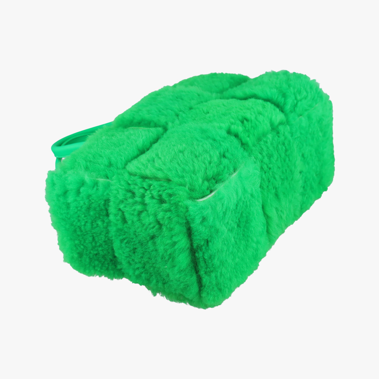 Pre-owned Bottega Veneta Sac Cabas Arco Green Lambswool  handbag | stylenewstar