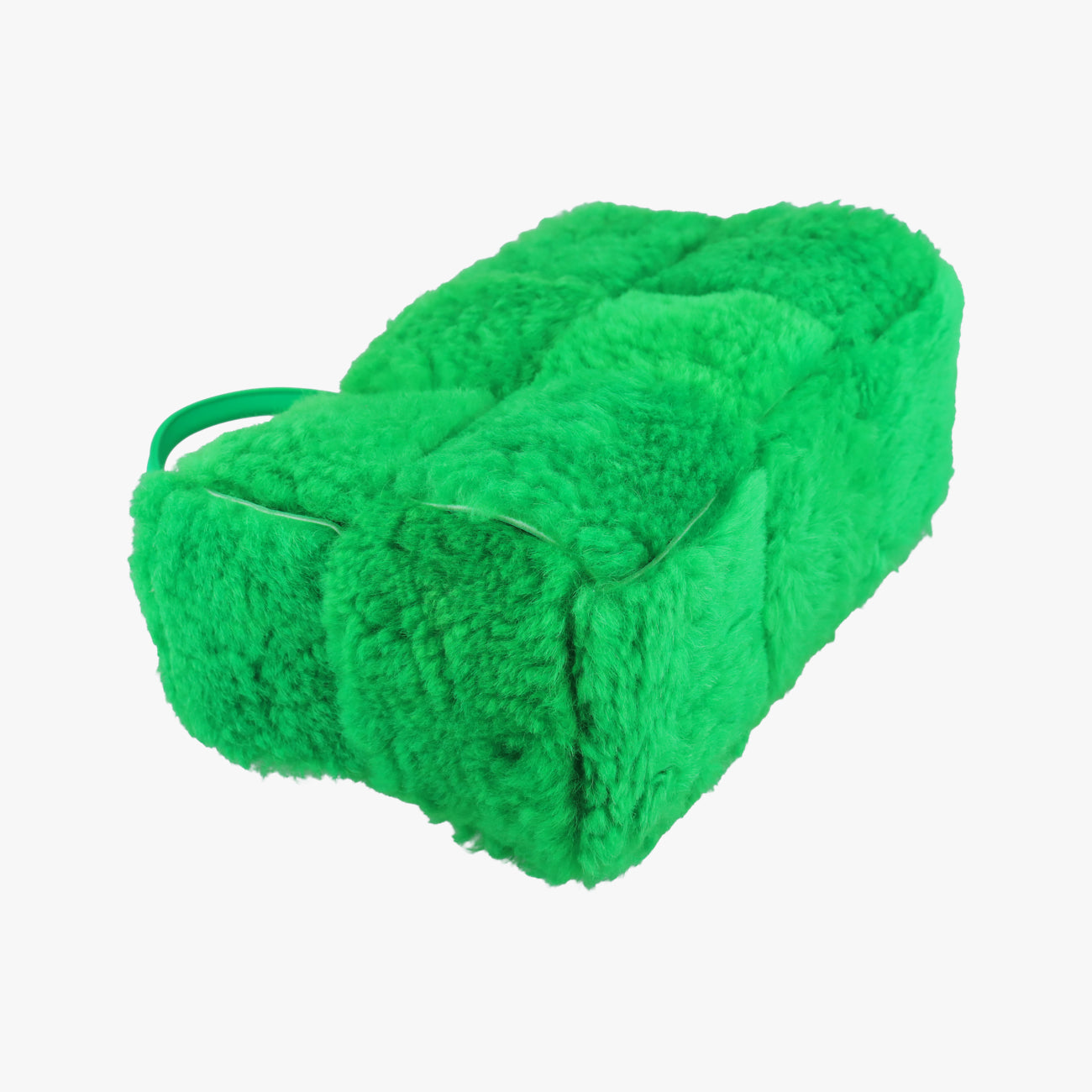 Pre-owned Bottega Veneta Sac Cabas Arco Green Lambswool  handbag | stylenewstar