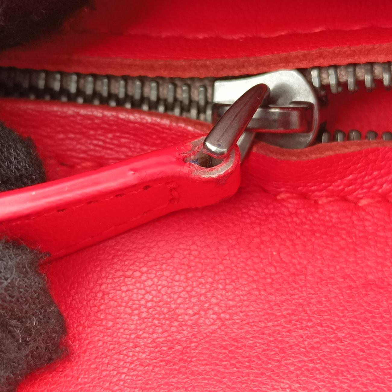 Secondhand Bottega Veneta Intrecciato Olimpia Red lambskin  shoulderbag | stylenewstar