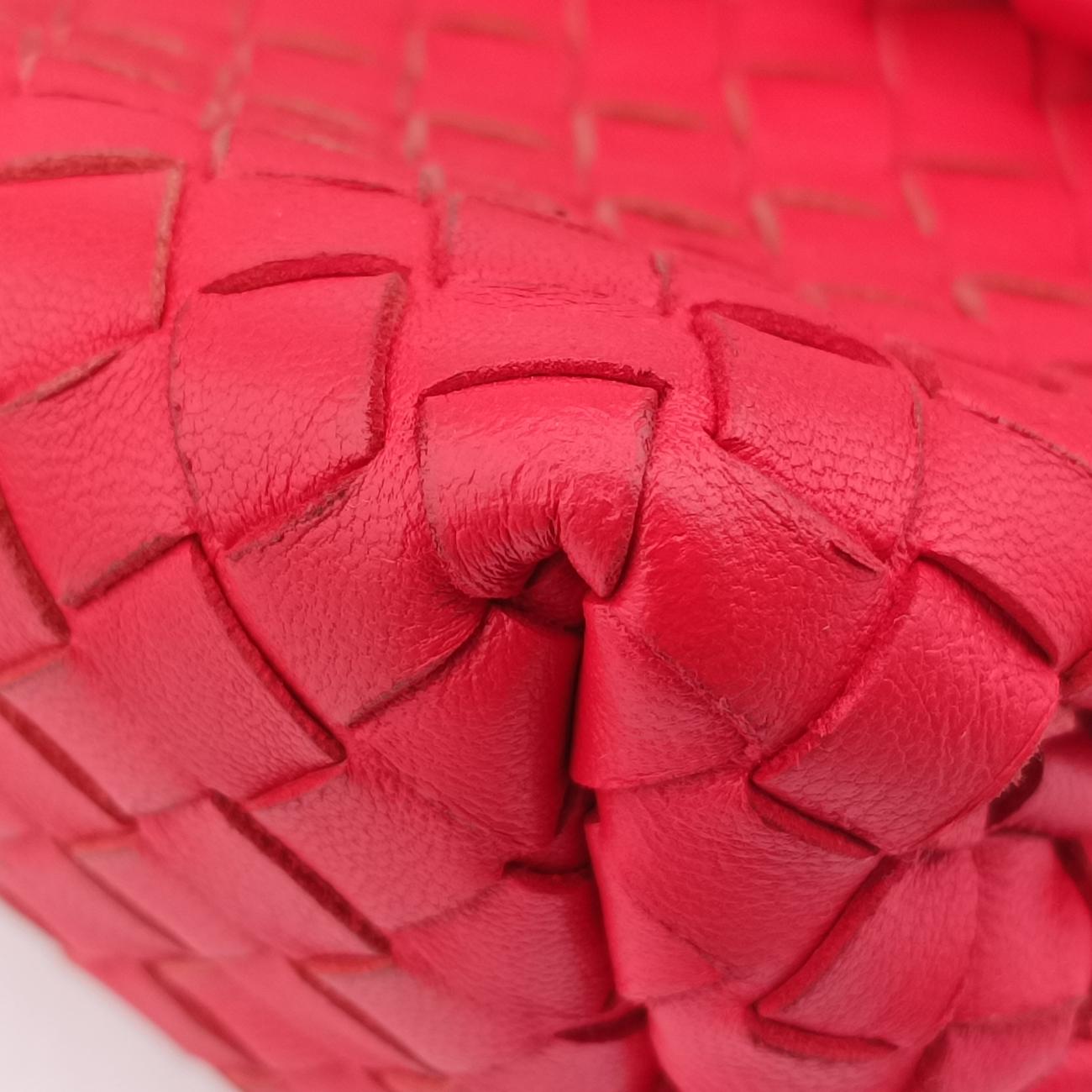 Secondhand Bottega Veneta Intrecciato Olimpia Red lambskin  shoulderbag | stylenewstar