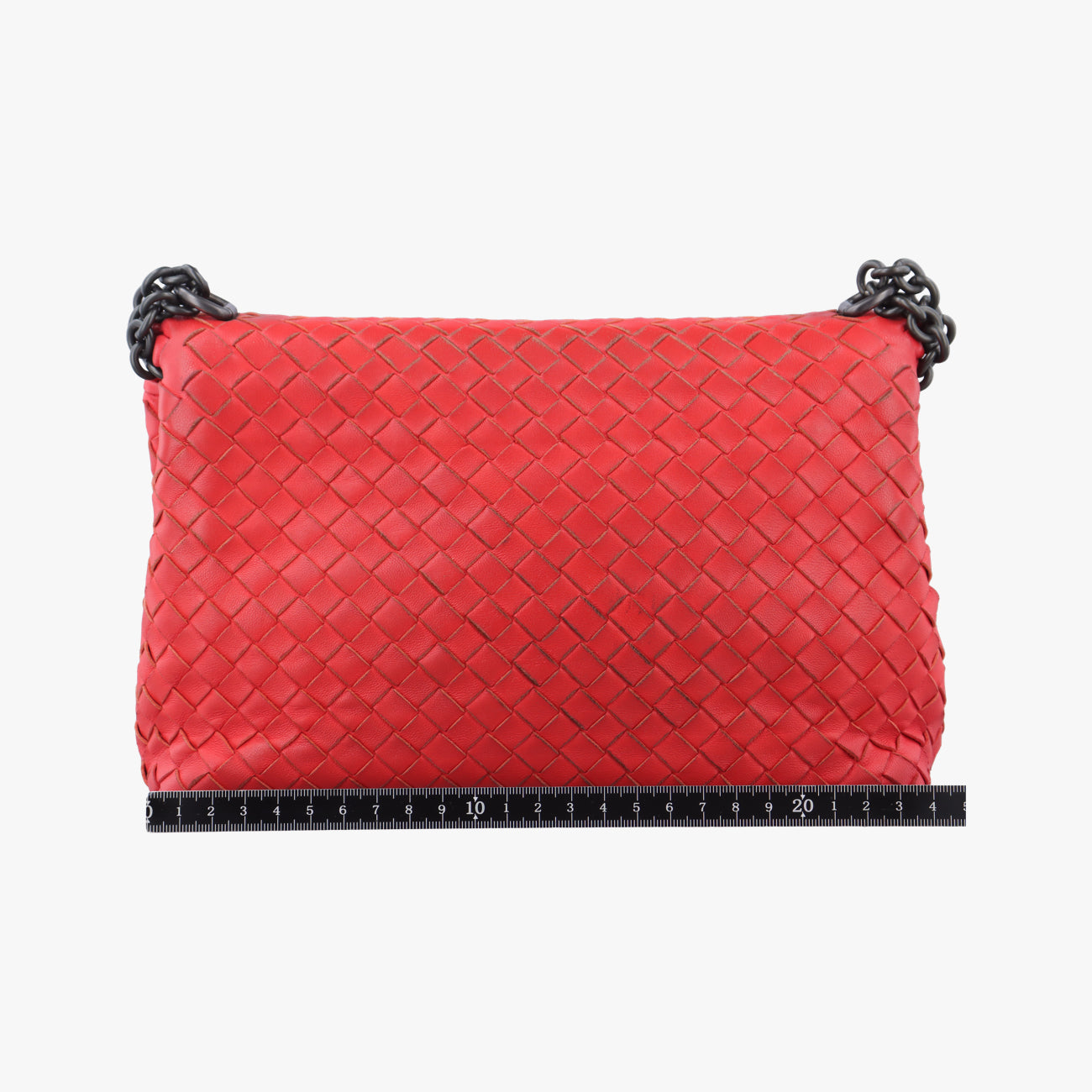 Secondhand Bottega Veneta Intrecciato Olimpia Red lambskin  shoulderbag | stylenewstar
