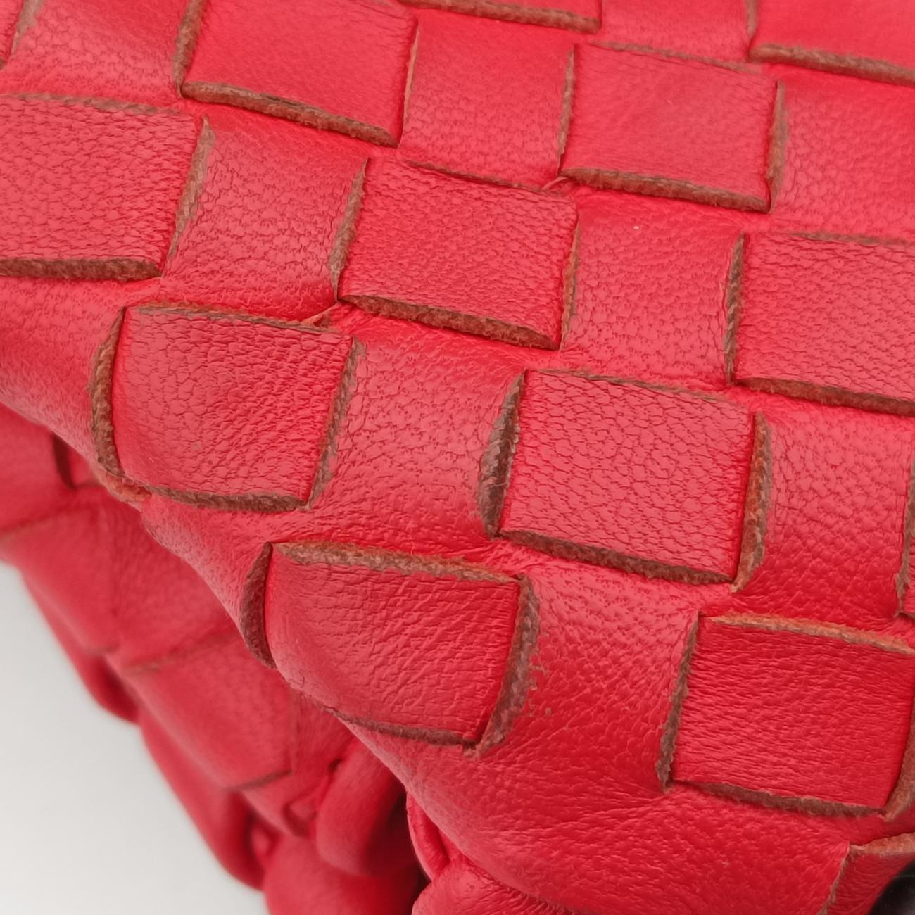 Secondhand Bottega Veneta Intrecciato Olimpia Red lambskin  shoulderbag | stylenewstar