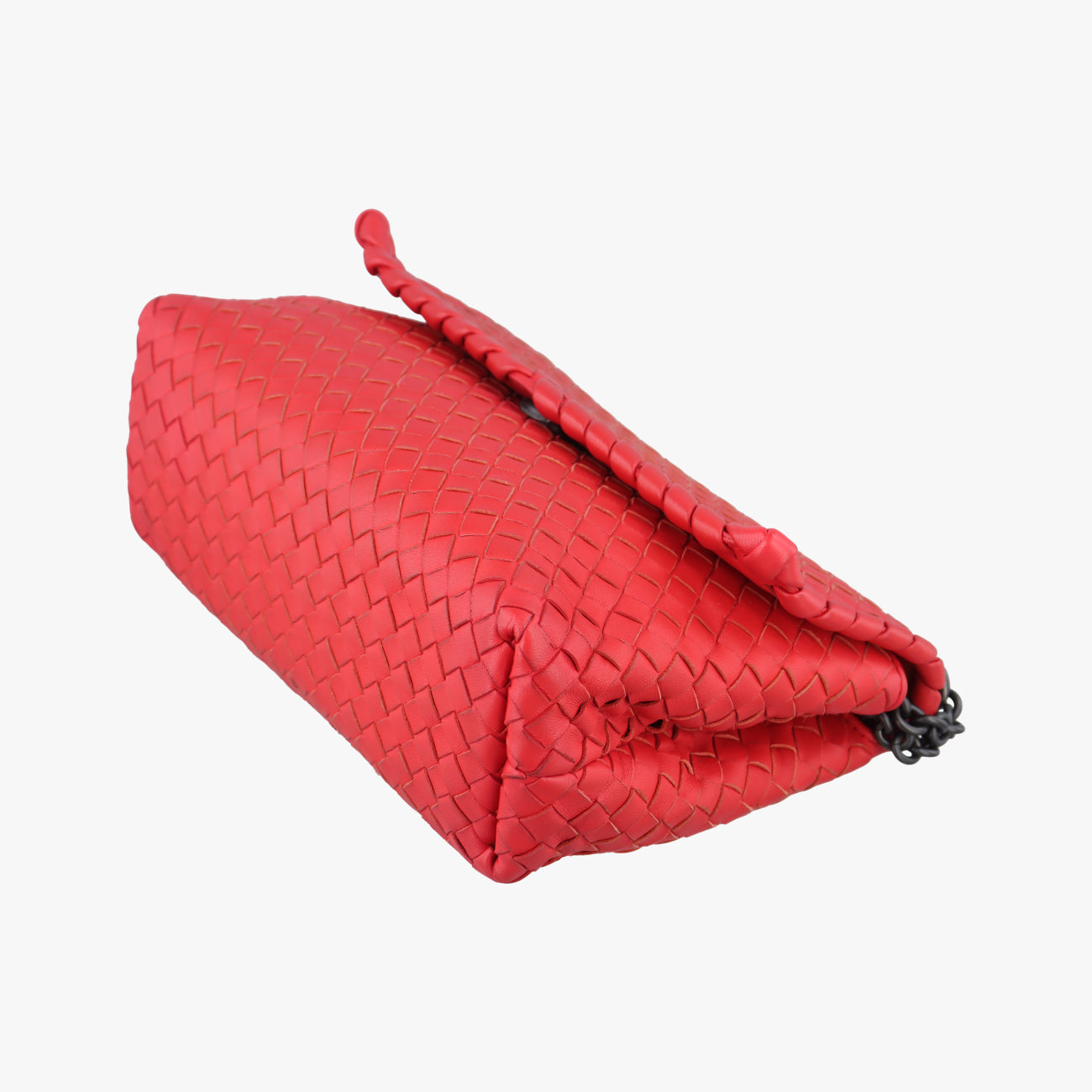 Secondhand Bottega Veneta Intrecciato Olimpia Red lambskin  shoulderbag | stylenewstar