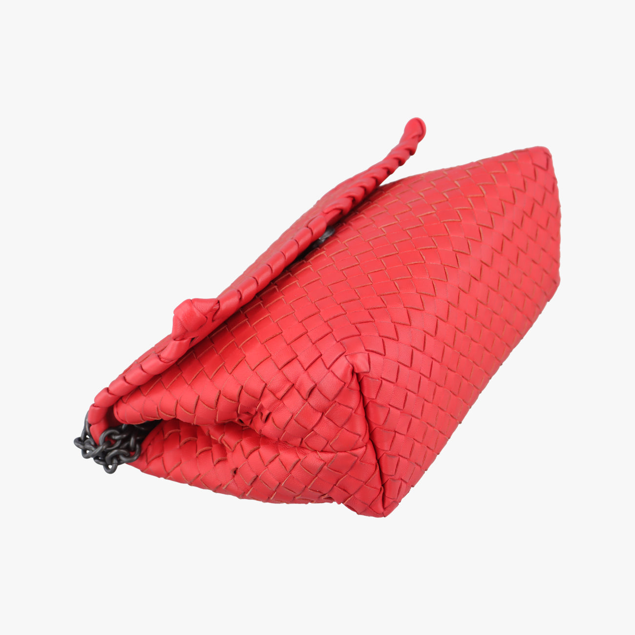 Secondhand Bottega Veneta Intrecciato Olimpia Red lambskin  shoulderbag | stylenewstar