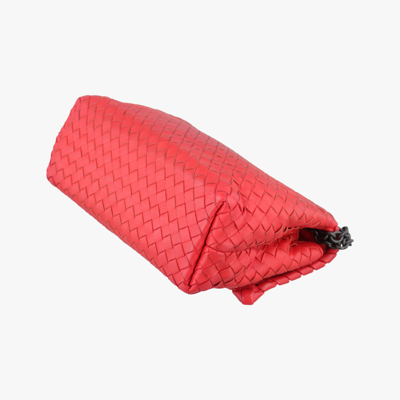 Secondhand Bottega Veneta Intrecciato Olimpia Red lambskin  shoulderbag | stylenewstar