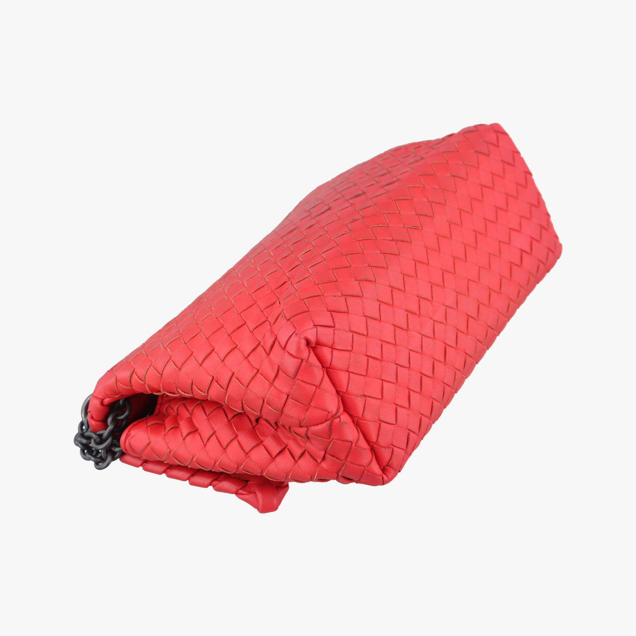 Secondhand Bottega Veneta Intrecciato Olimpia Red lambskin  shoulderbag | stylenewstar