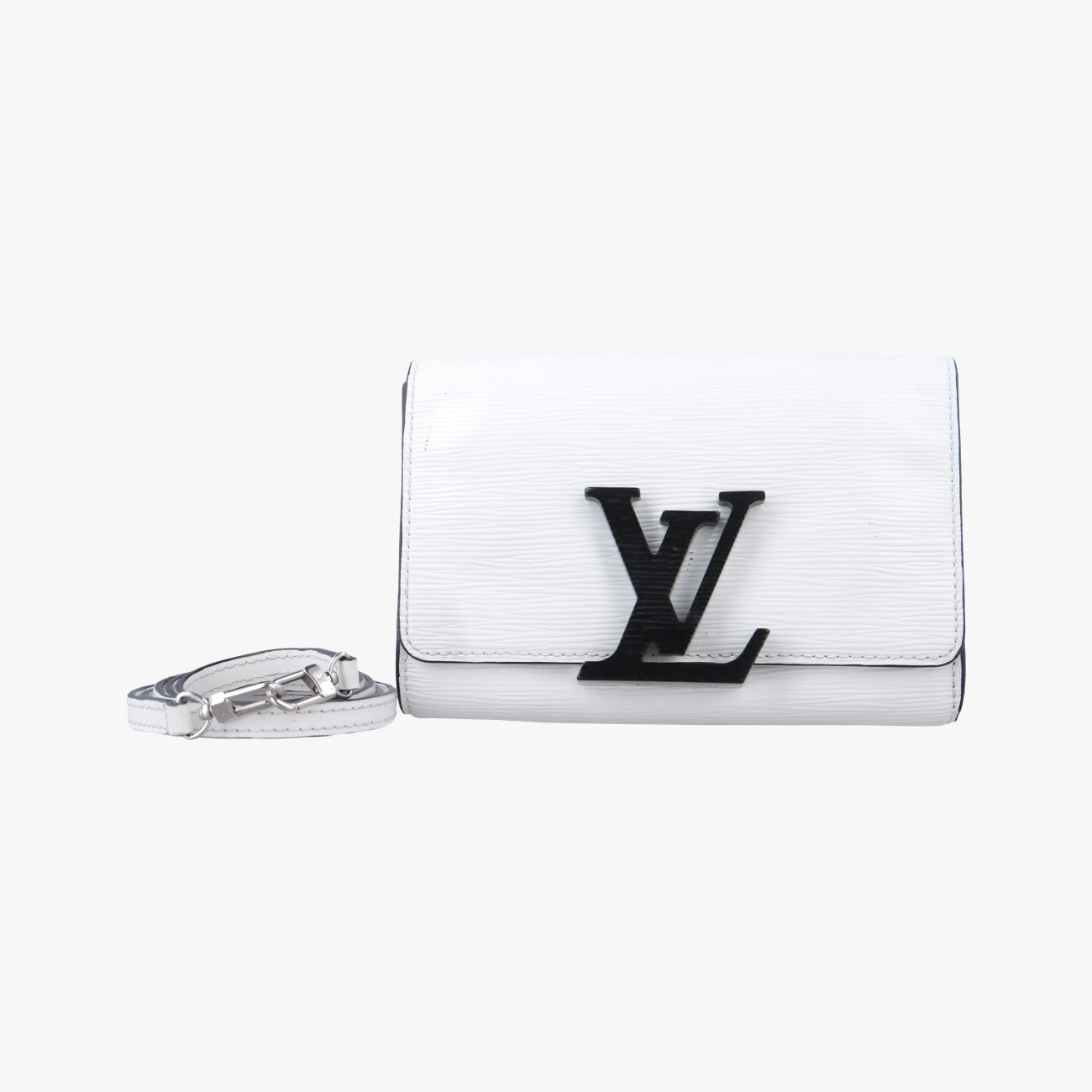 Pre-owned Louis Vuitton Louise PM Noir×white Epi M41274 shoulderbag | stylenewstar