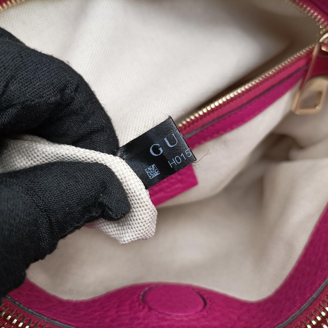 Pre-owned Gucci Bamboo Shopper Rose Leather 323660 shoulderbag | stylenewstar