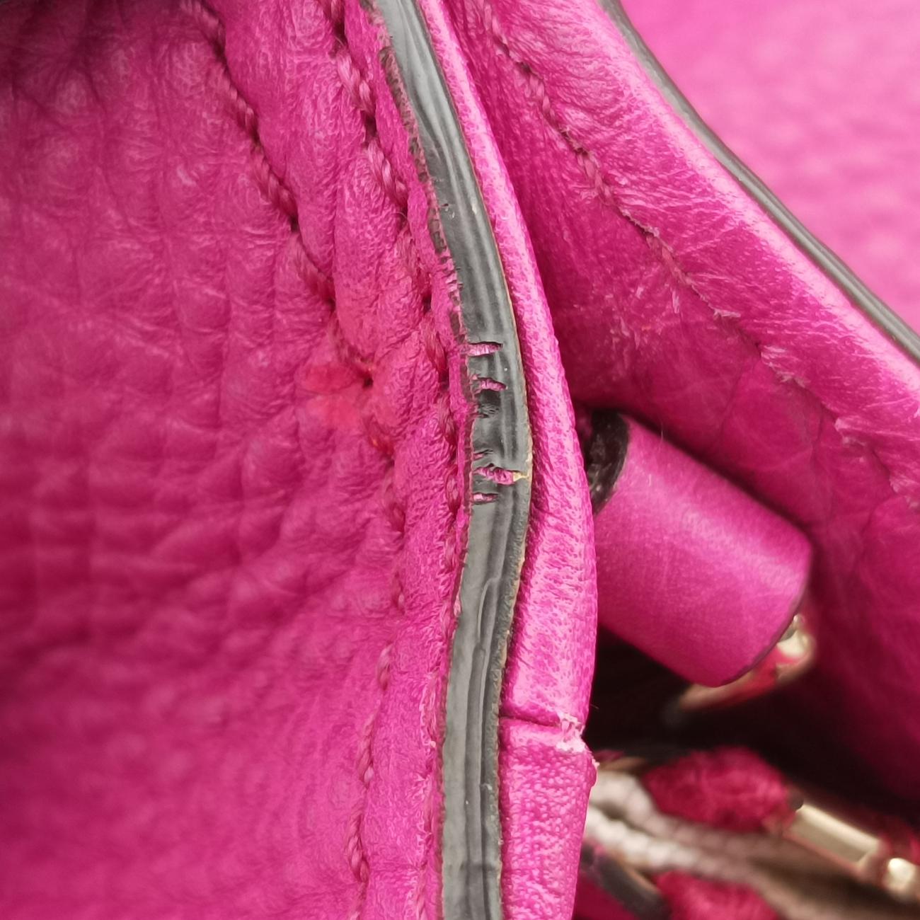 Pre-owned Gucci Bamboo Shopper Rose Leather 323660 shoulderbag | stylenewstar