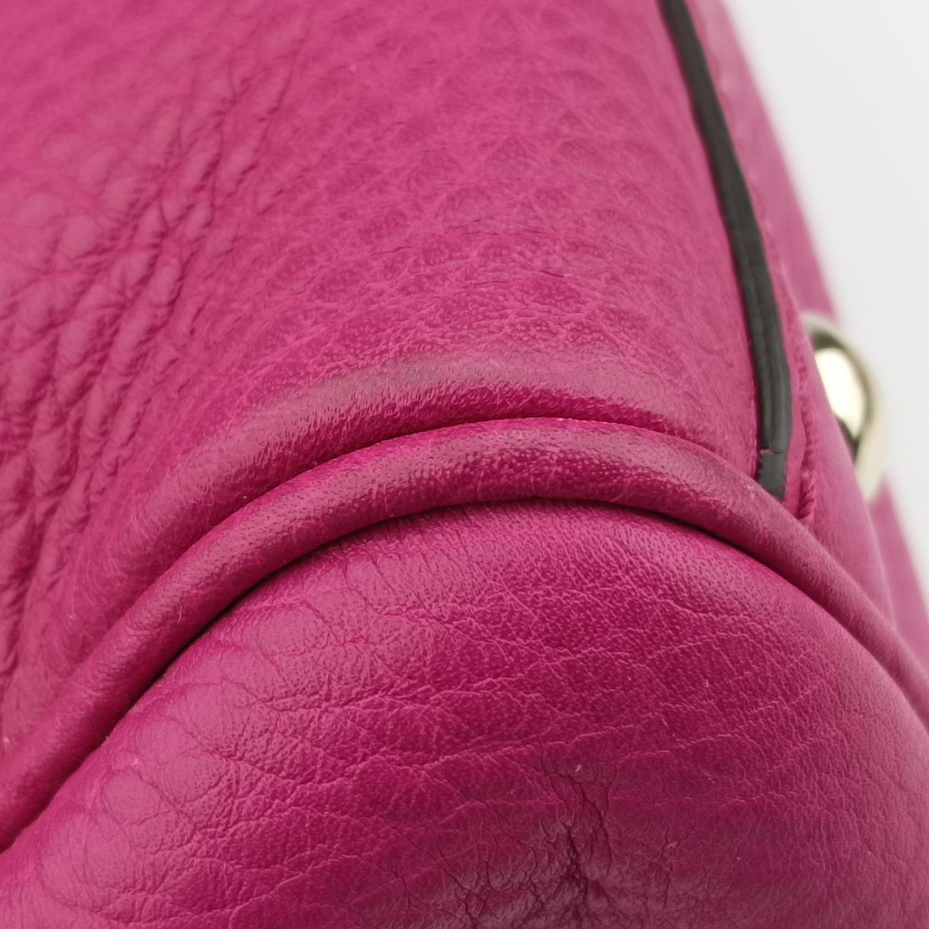 Pre-owned Gucci Bamboo Shopper Rose Leather 323660 shoulderbag | stylenewstar