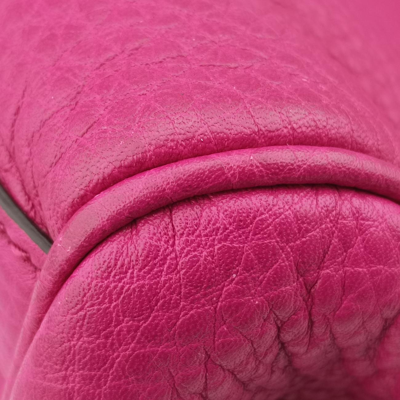 Pre-owned Gucci Bamboo Shopper Rose Leather 323660 shoulderbag | stylenewstar