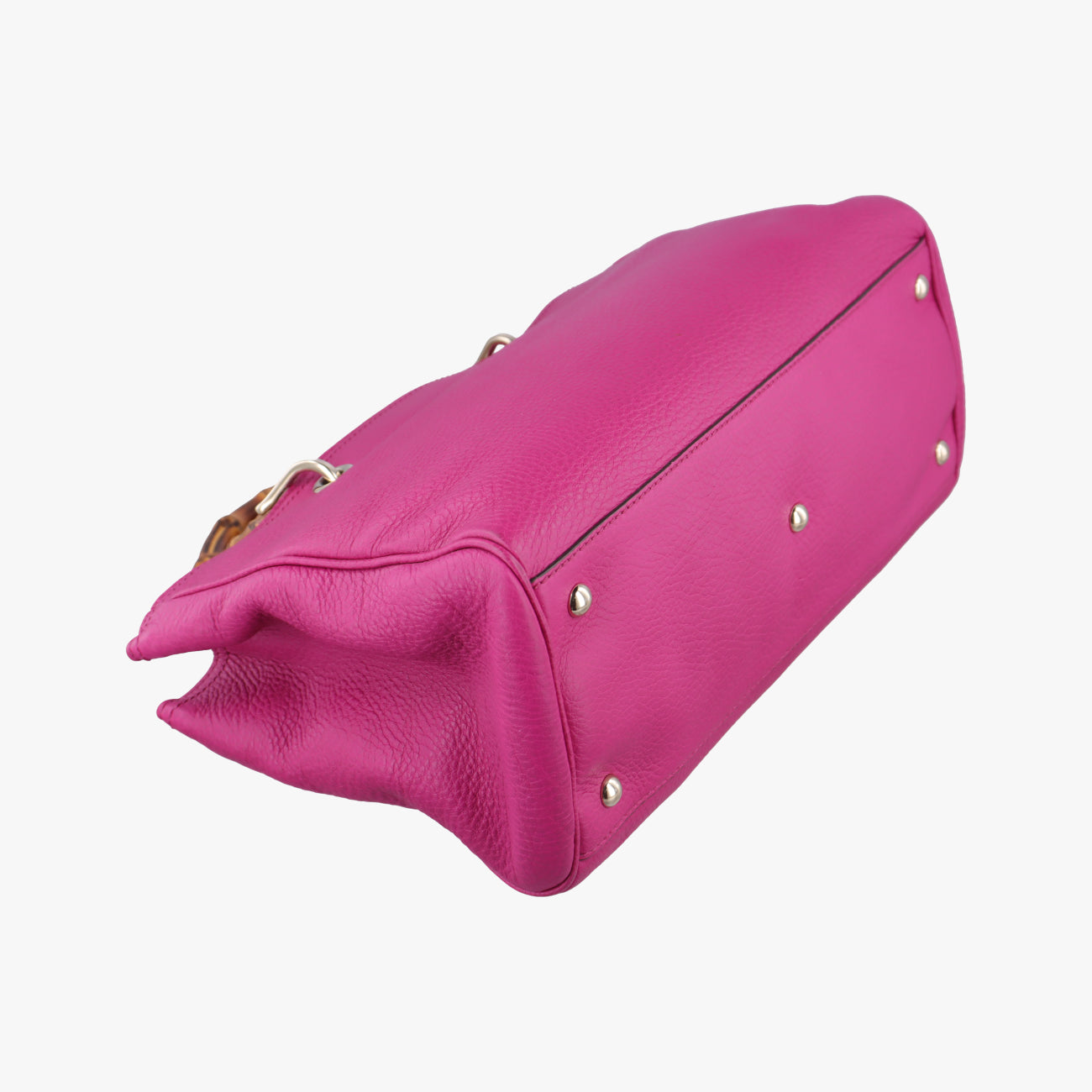 Pre-owned Gucci Bamboo Shopper Rose Leather 323660 shoulderbag | stylenewstar