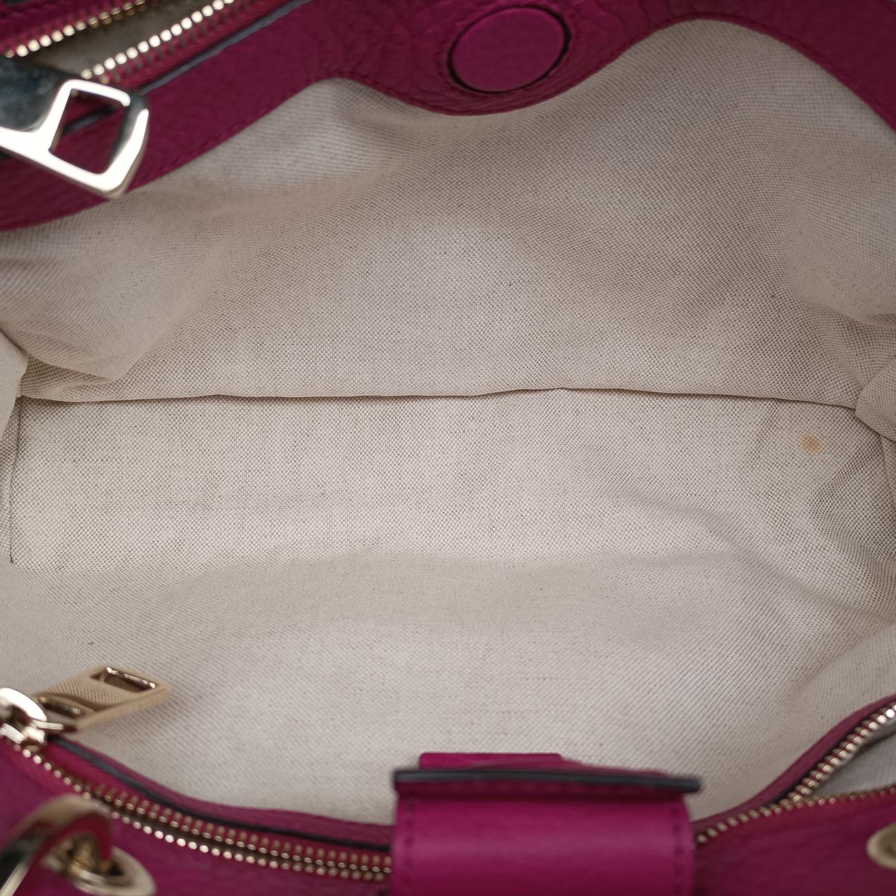 Pre-owned Gucci Bamboo Shopper Rose Leather 323660 shoulderbag | stylenewstar