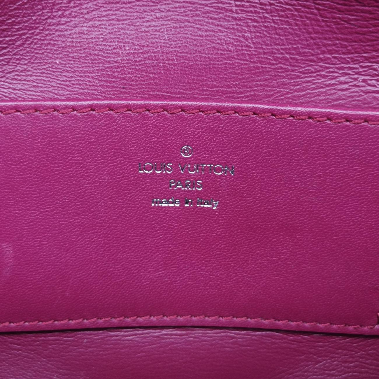 Pre-owned Louis Vuitton GO-14 PM purple Leather  shoulderbag | stylenewstar