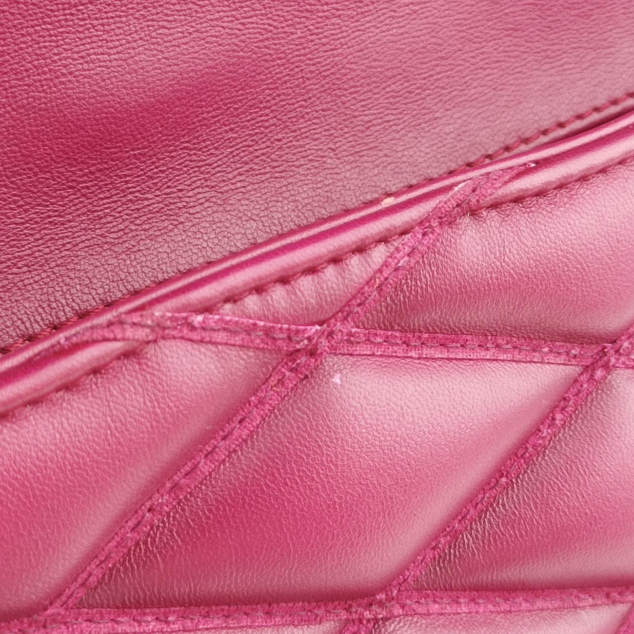 Pre-owned Louis Vuitton GO-14 PM purple Leather  shoulderbag | stylenewstar