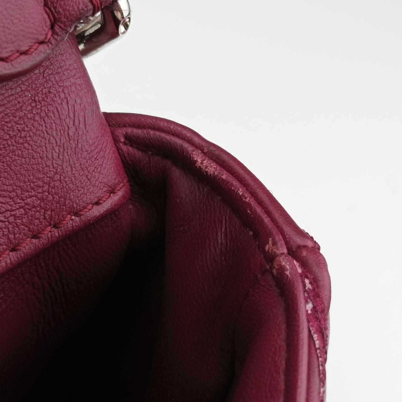 Pre-owned Louis Vuitton GO-14 PM purple Leather  shoulderbag | stylenewstar