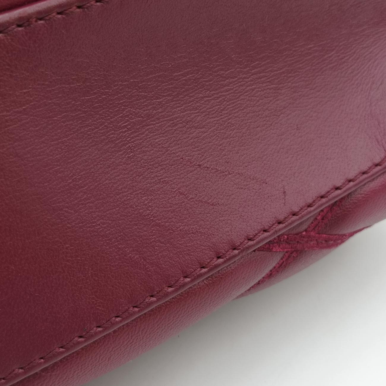 Pre-owned Louis Vuitton GO-14 PM purple Leather  shoulderbag | stylenewstar