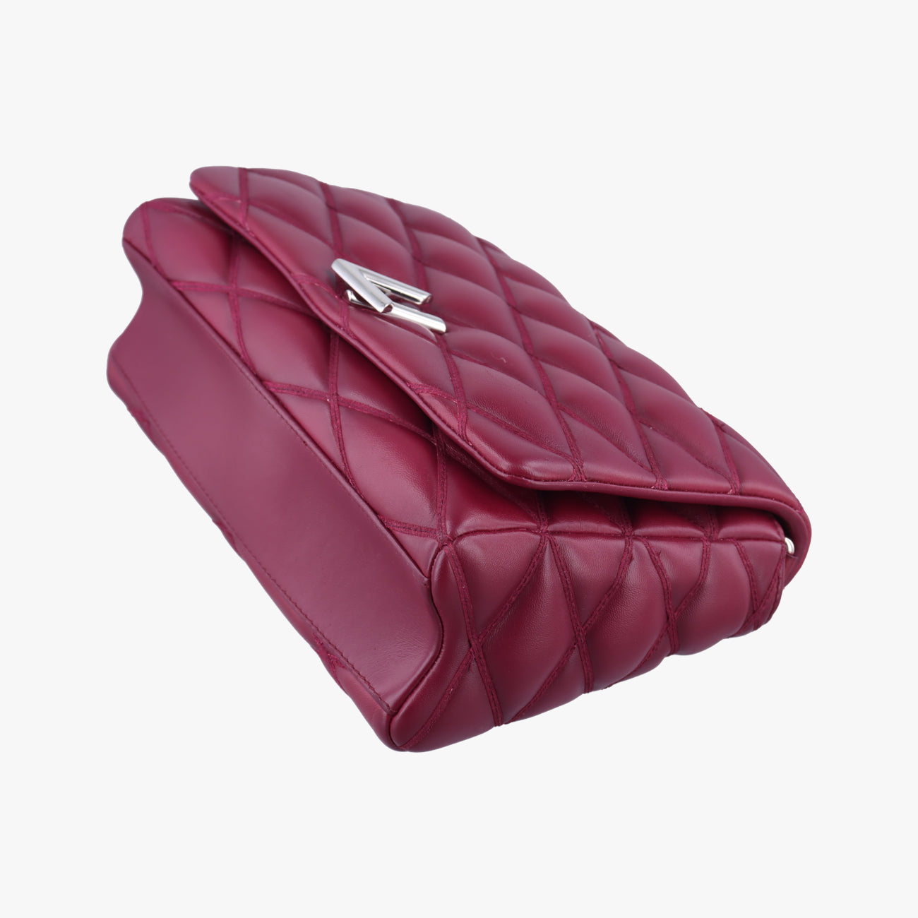 Pre-owned Louis Vuitton GO-14 PM purple Leather  shoulderbag | stylenewstar