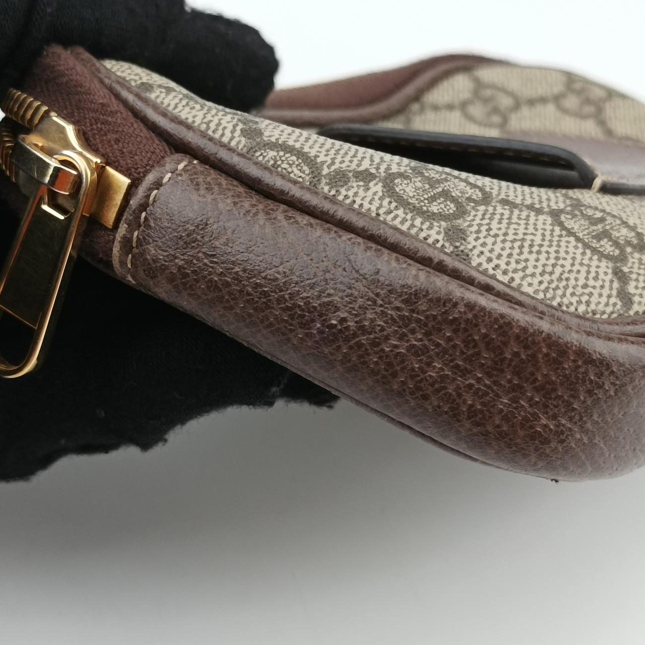 Pre-owned Gucci Ophidia Brown×Multicolour PVC coated canvas 519308 bum bag/waist bag | stylenewstar