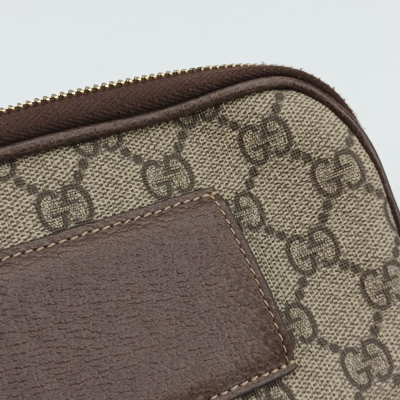 Pre-owned Gucci Ophidia Brown×Multicolour PVC coated canvas 519308 bum bag/waist bag | stylenewstar