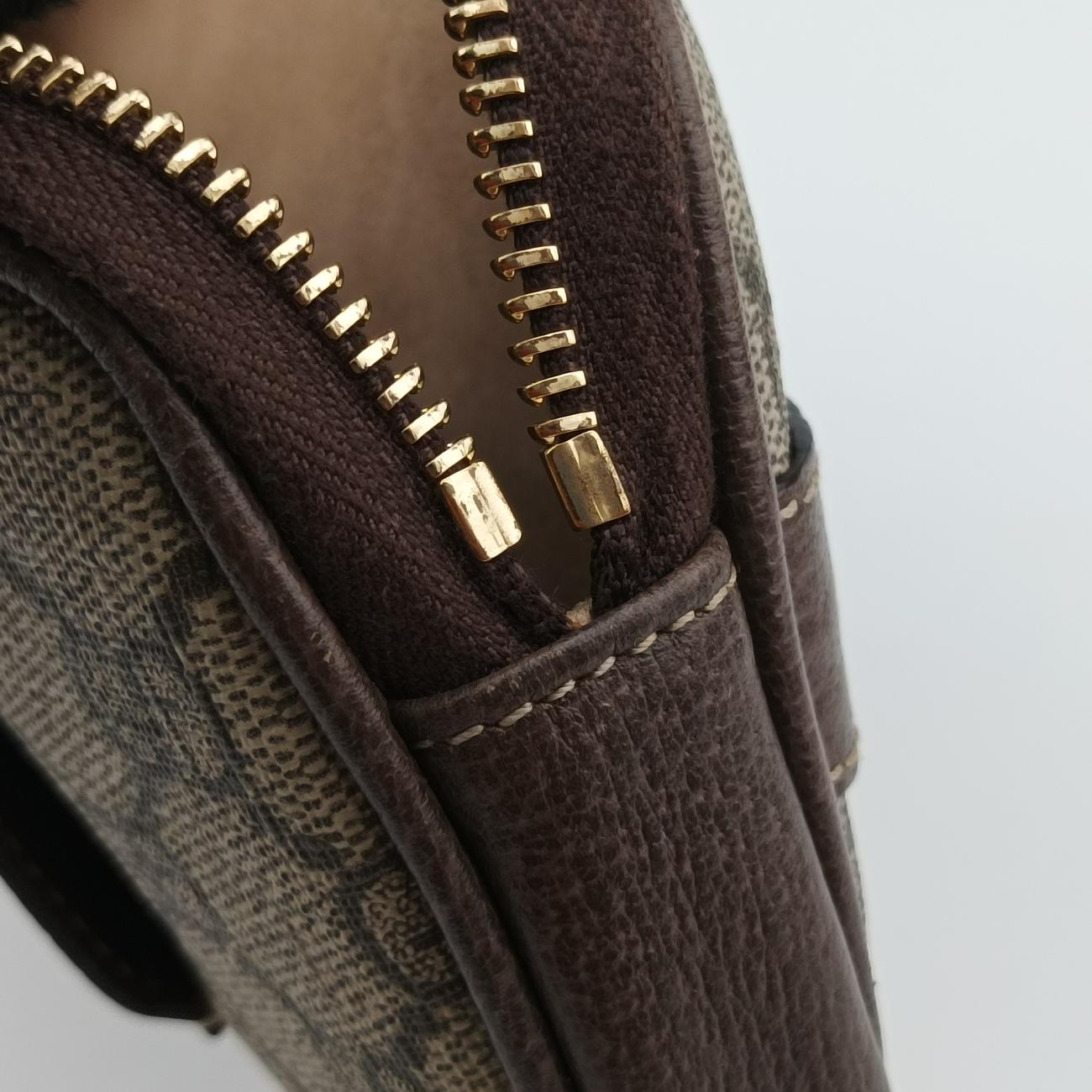 Pre-owned Gucci Ophidia Brown×Multicolour PVC coated canvas 519308 bum bag/waist bag | stylenewstar