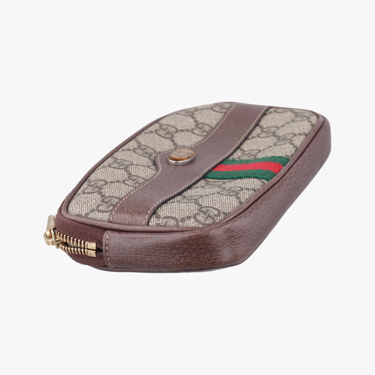 Pre-owned Gucci Ophidia Brown×Multicolour PVC coated canvas 519308 bum bag/waist bag | stylenewstar