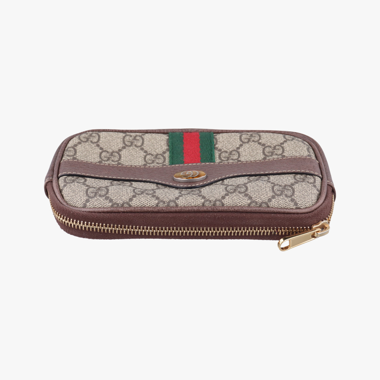 Pre-owned Gucci Ophidia Brown×Multicolour PVC coated canvas 519308 bum bag/waist bag | stylenewstar