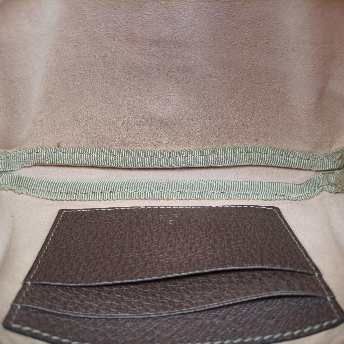 Pre-owned Gucci Ophidia Brown×Multicolour PVC coated canvas 519308 bum bag/waist bag | stylenewstar