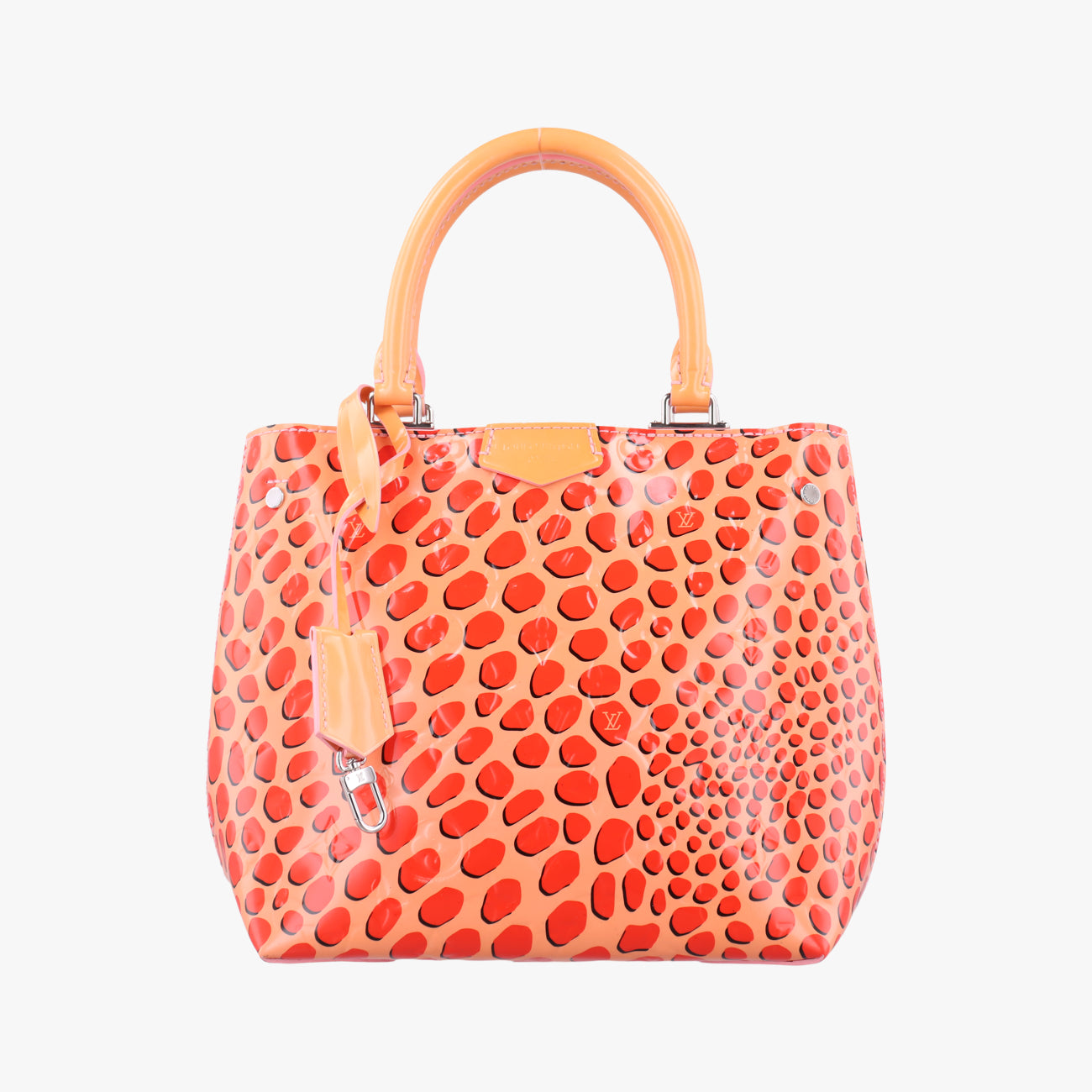 Pre-owned Louis Vuitton Jungle Dot Sugar Pink×Poppy Red Vernis M42032 handbag | stylenewstar