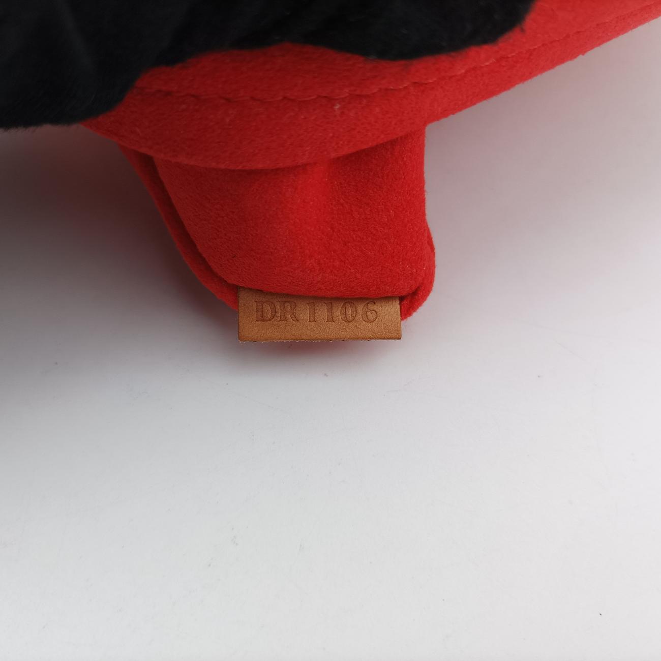 Pre-owned Louis Vuitton Jungle Dot Sugar Pink×Poppy Red Vernis M42032 handbag | stylenewstar