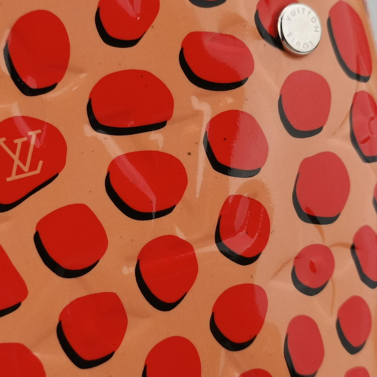 Pre-owned Louis Vuitton Jungle Dot Sugar Pink×Poppy Red Vernis M42032 handbag | stylenewstar