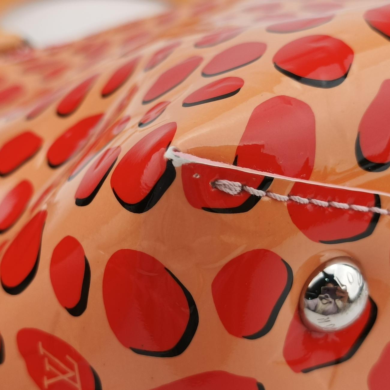 Pre-owned Louis Vuitton Jungle Dot Sugar Pink×Poppy Red Vernis M42032 handbag | stylenewstar