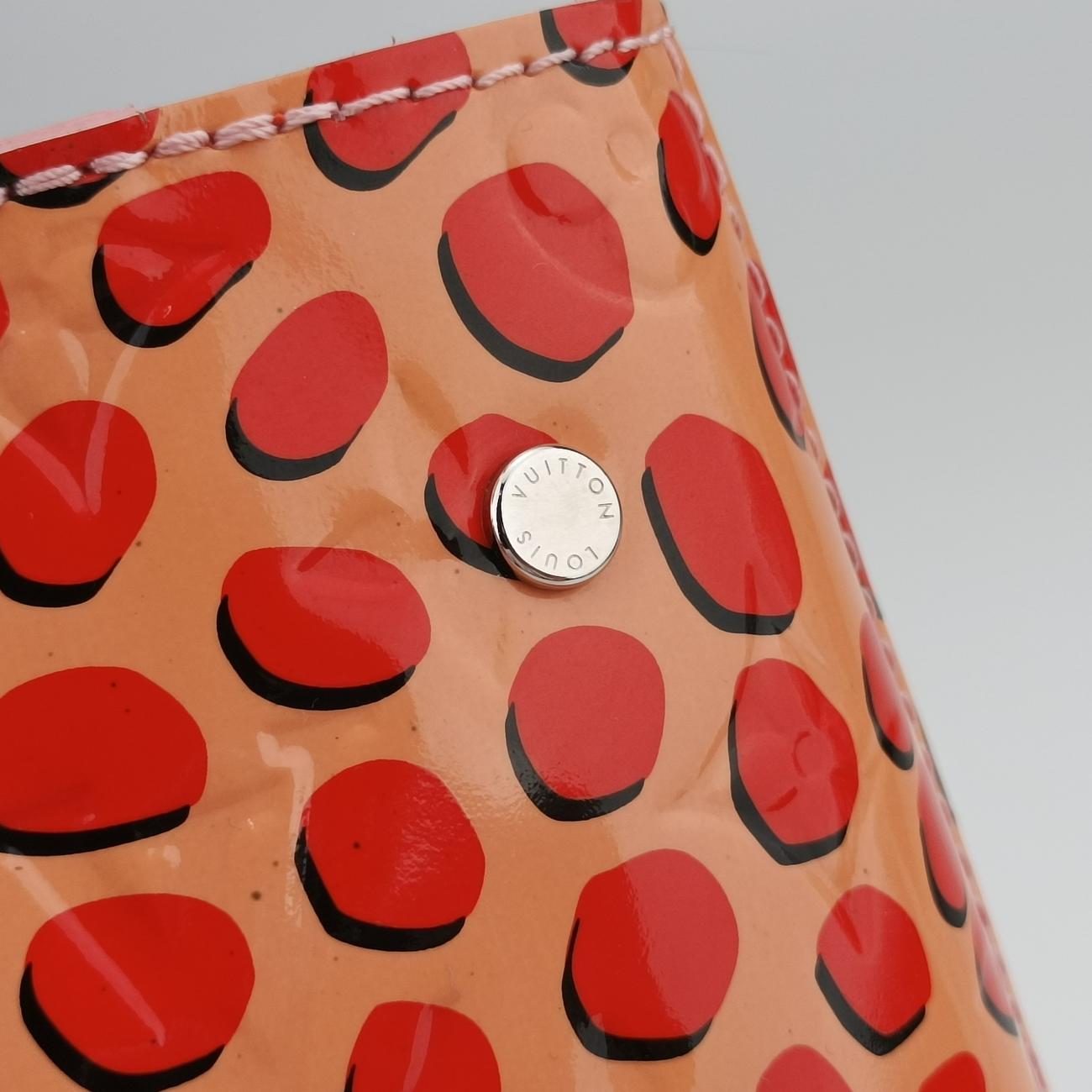 Pre-owned Louis Vuitton Jungle Dot Sugar Pink×Poppy Red Vernis M42032 handbag | stylenewstar