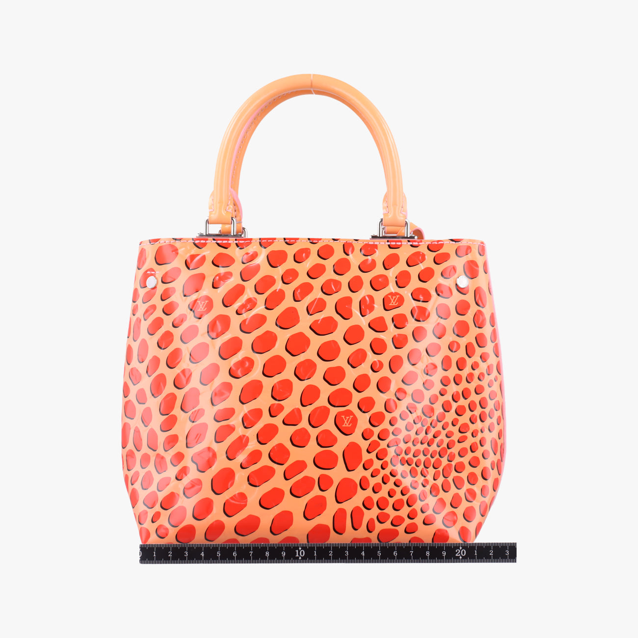 Pre-owned Louis Vuitton Jungle Dot Sugar Pink×Poppy Red Vernis M42032 handbag | stylenewstar
