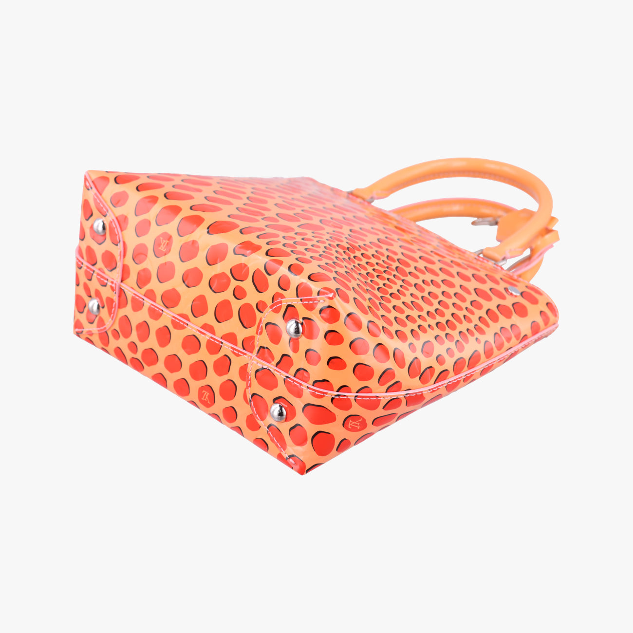 Pre-owned Louis Vuitton Jungle Dot Sugar Pink×Poppy Red Vernis M42032 handbag | stylenewstar