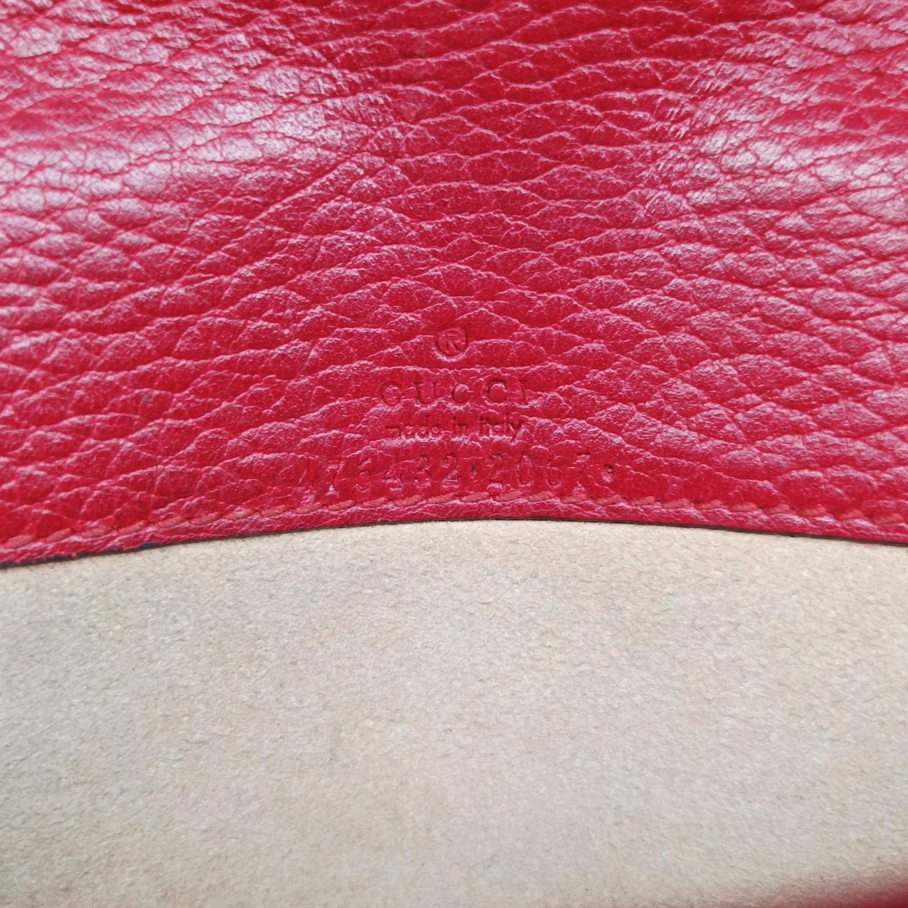 Secondhand Gucci Dionysus Red Leather 476432 shoulderbag | stylenewstar