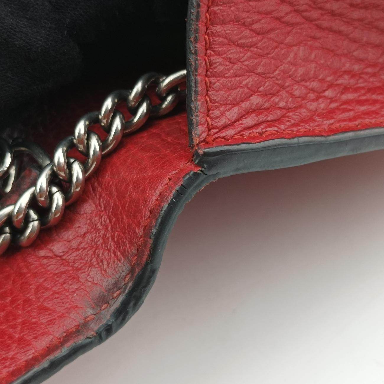 Secondhand Gucci Dionysus Red Leather 476432 shoulderbag | stylenewstar