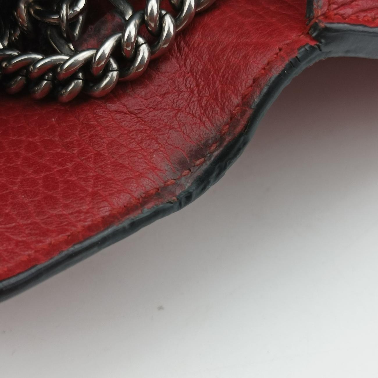 Secondhand Gucci Dionysus Red Leather 476432 shoulderbag | stylenewstar