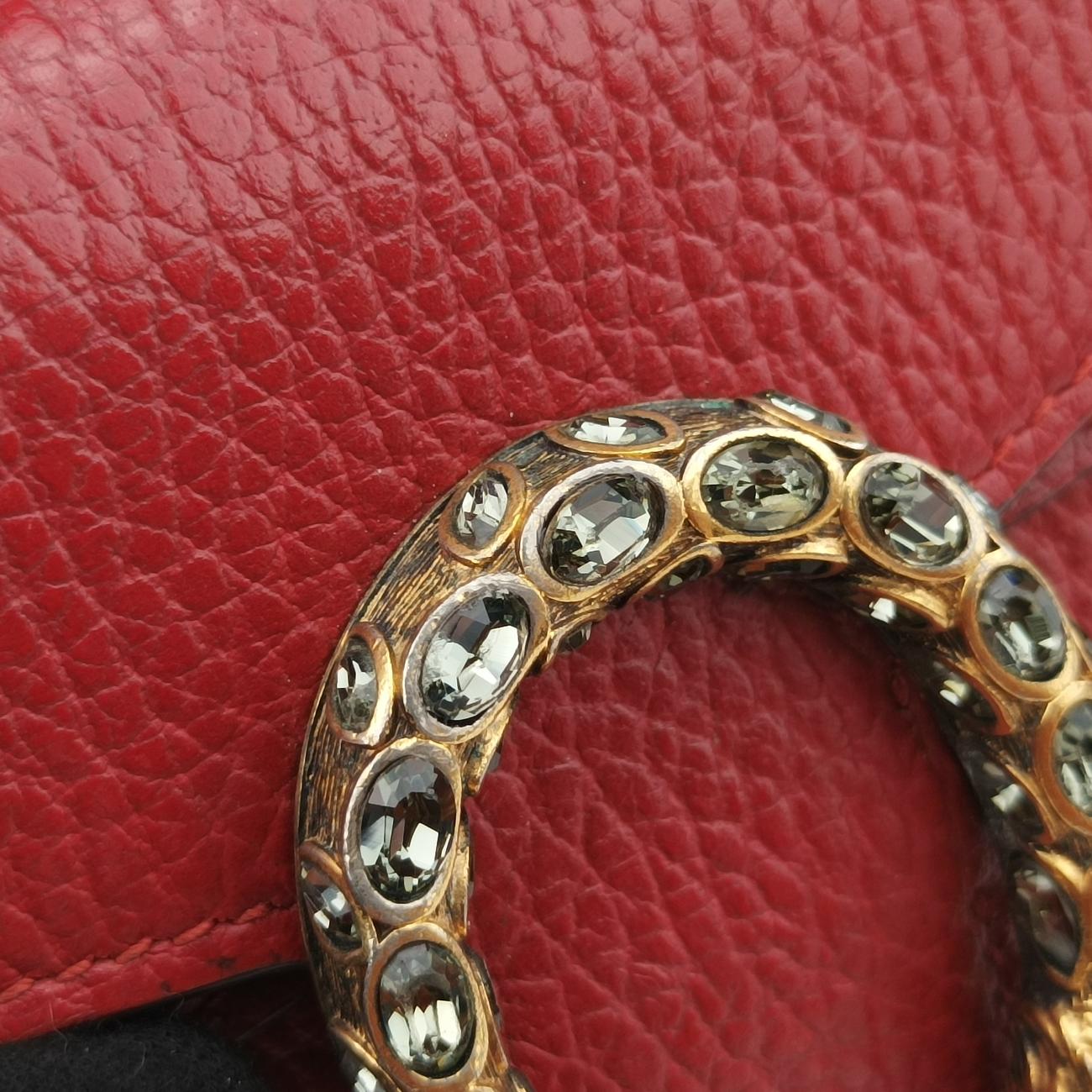 Secondhand Gucci Dionysus Red Leather 476432 shoulderbag | stylenewstar