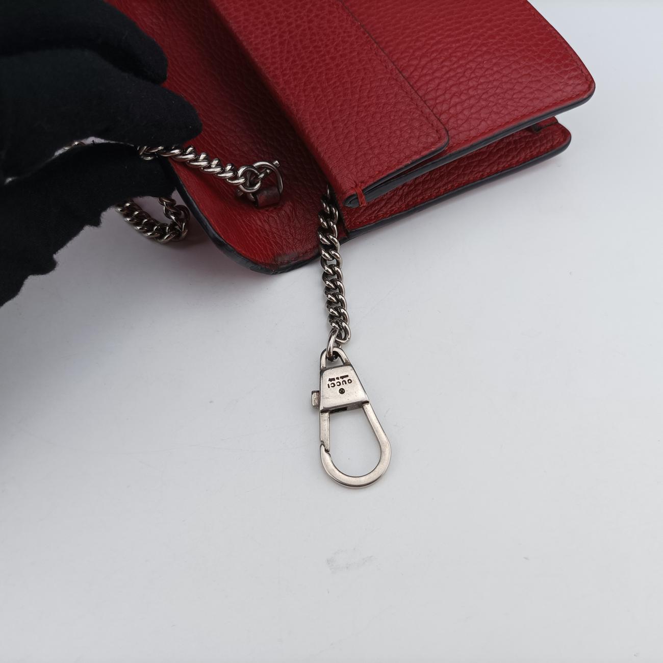 Secondhand Gucci Dionysus Red Leather 476432 shoulderbag | stylenewstar