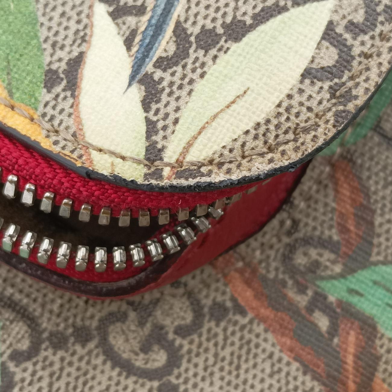 Pre-owned Gucci GG Supreme Tian beige×Multicolour PVC coated canvas 427042 backpack/rucksack | stylenewstar