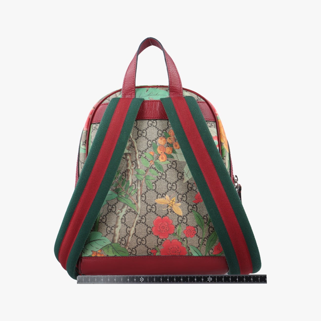 Pre-owned Gucci GG Supreme Tian beige×Multicolour PVC coated canvas 427042 backpack/rucksack | stylenewstar