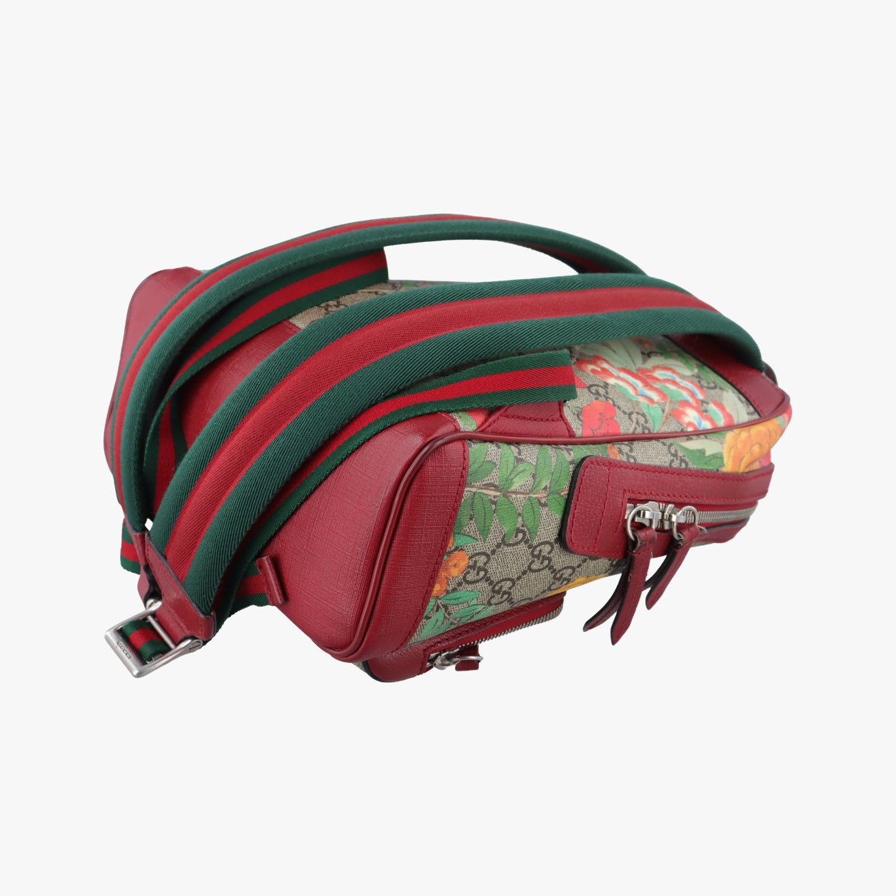 Pre-owned Gucci GG Supreme Tian beige×Multicolour PVC coated canvas 427042 backpack/rucksack | stylenewstar