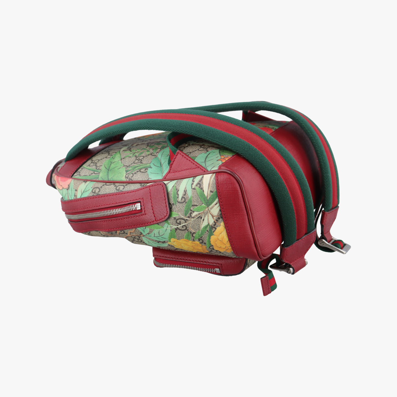 Pre-owned Gucci GG Supreme Tian beige×Multicolour PVC coated canvas 427042 backpack/rucksack | stylenewstar