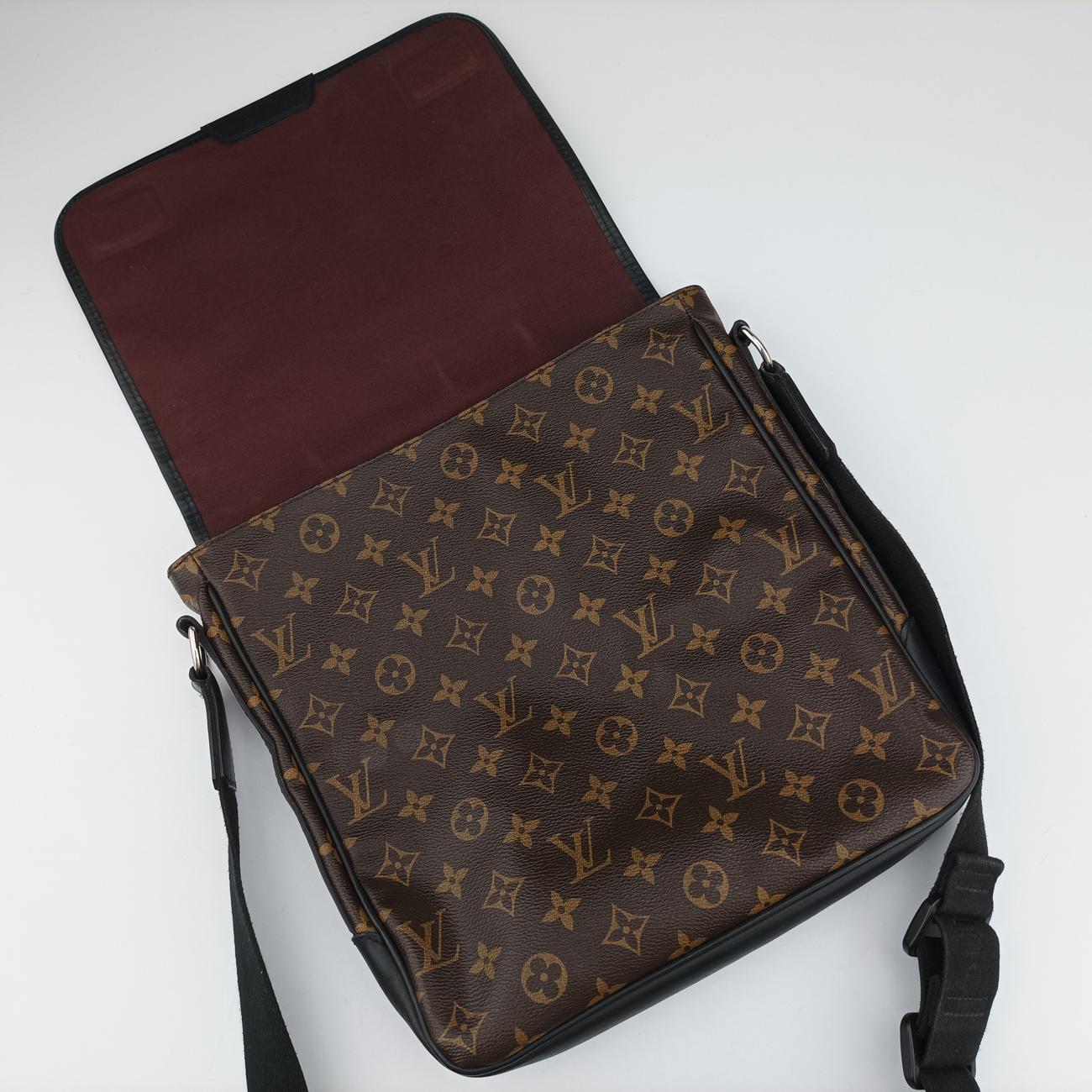 Vintage Louis Vuitton BASS MM brown Monogram Macassar M56715 shoulderbag | stylenewstar