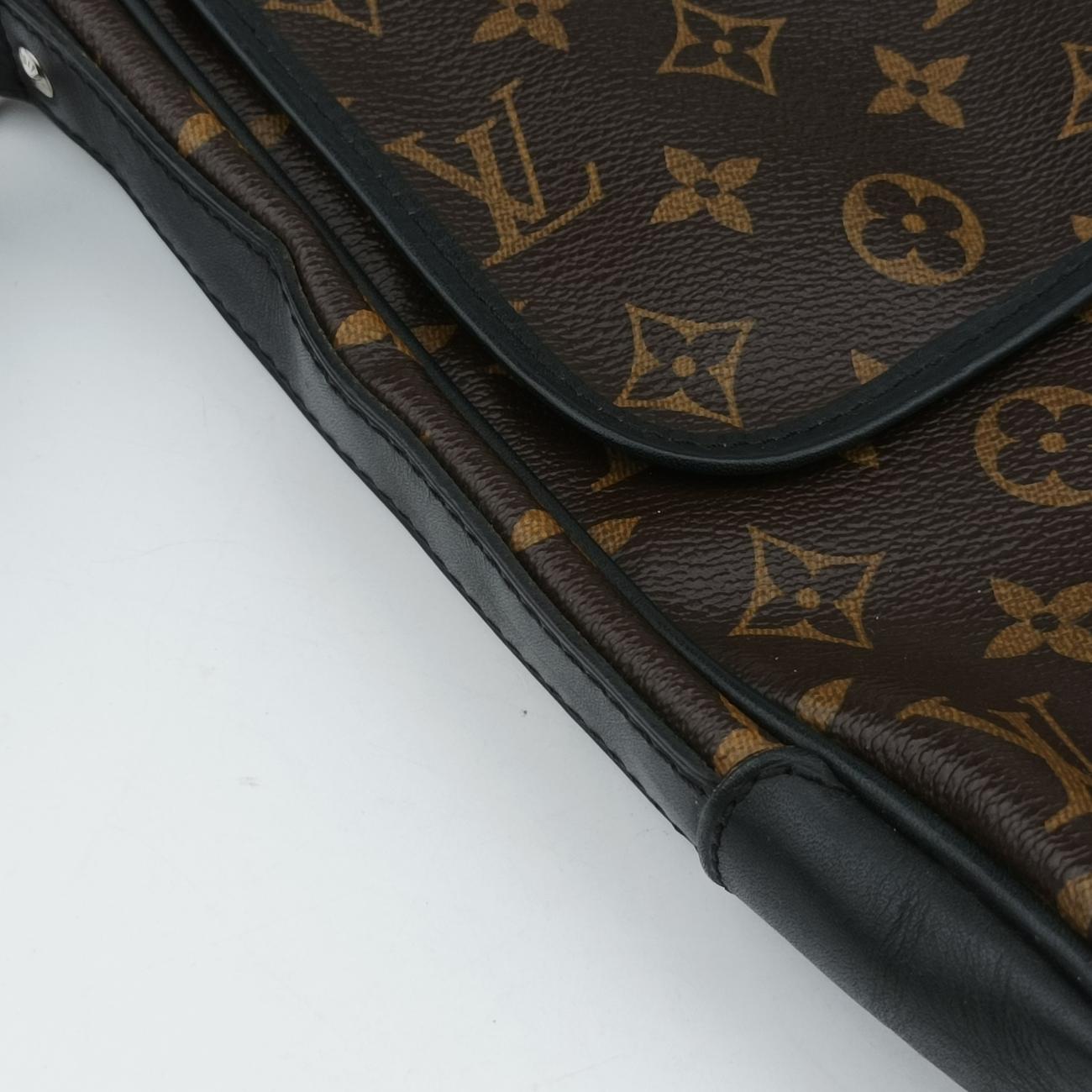 Vintage Louis Vuitton BASS MM brown Monogram Macassar M56715 shoulderbag | stylenewstar